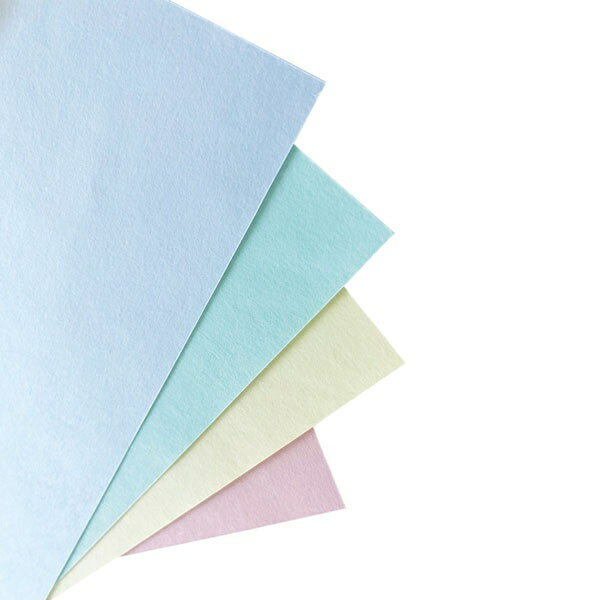 長門屋商店｜NAGATOYA 〔各種プリンタ〕色画用紙 クレヨンカラー(うすもも・うすクリーム・うすみずいろ・ラベンダー 各5枚) 0.18mm [A4 /20枚] ナ-CR911 ミルキーカラー(4色アソート)