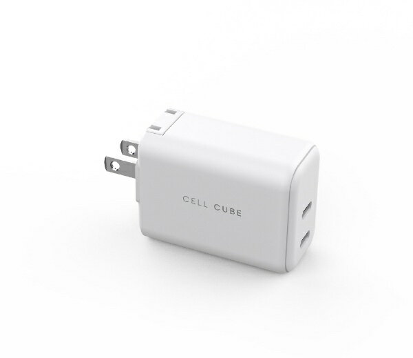 եޥåѥFUNMAXJAPAN CellCube ޤ߼ץ饰 ACŴ ®65W/PD2ݡ  CCAC14-WH [2ݡ /USB Power Deliveryб]