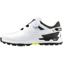 mizuno|ミズノ 25.0cm メンズ ゴルフシューズ ウエーブハザードWGボア(ホワイト×ブラック)51GM2375 91【返品交換不可】(4)