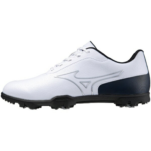 mizuno|ミズノ 26.0cm メンズ ゴルフシューズ ワイドスタイルライトST(ホワイト×ネイビー)51GQ2340 14【返品交換不可】