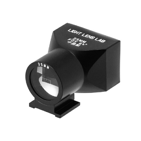 LIGHT LENS LAB 35mm 光学ビューファインダー「L-VF35」は、LIGHT LENS LAB M 35mm f/2 に適した外付けビューファインダーです。ライカ製ビューファインダー「SBLOO」の復刻版と呼ぶことができる製品で、カメラ上面のアクセサリーシューに装着して使用します。カメラボディのファインダーと比べ、よりクリアな視界でフレーミングが可能。ファインダー内には焦点距離35mmの撮影範囲を示すブライトフレームも表示されます。外装は真鍮削り出しによる一体感のある質感で、前面のガラスには傷防止用のコーティングが施されています。【仕様】レンズ構成：2群4枚表示倍率：約 0.77倍素材：真鍮サイズ：約 W32×D38×H26.5mm質量：46g