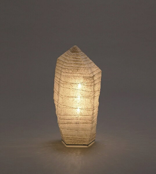 Table, Paper Lamps - 林工芸｜Hayashi Kogei 林工芸 麻落水紙提灯 ペーパーストーンシリーズ (W37×H75cm) S-890 [電球]