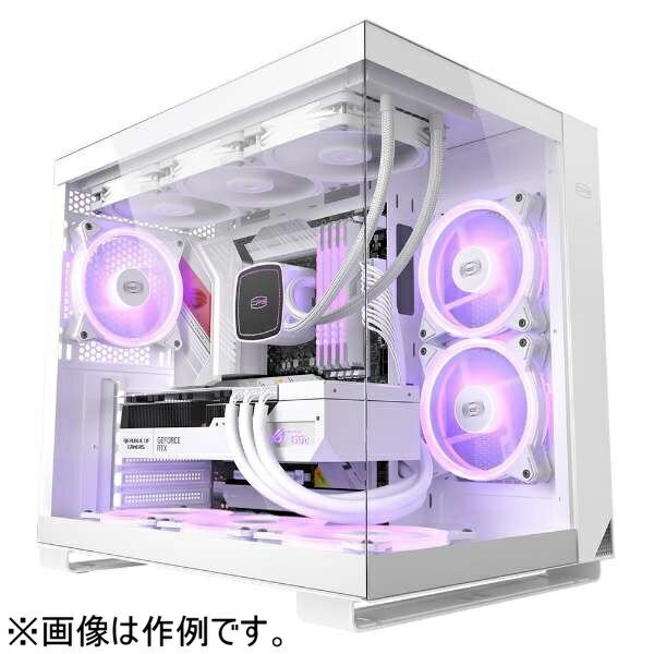 PCCOOLER｜ピーシークーラー PCケース ATX /Micro ATX /Mini-ITX C3T500 ARGB ホワイト C3T500-ARGB-WH（画像は作例になります）