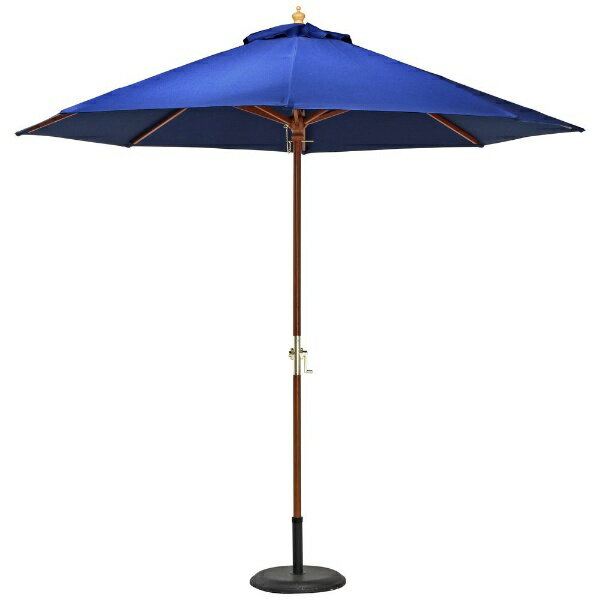 【エントリーでポイント最大3倍｜12/1迄】 不二貿易｜Fuji Boeki 木製パラソル 270cm ネイビー 270NV 60155