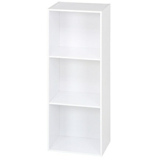 不二貿易｜Fuji Boeki カラーボックス3段 A4対応 WH 96570