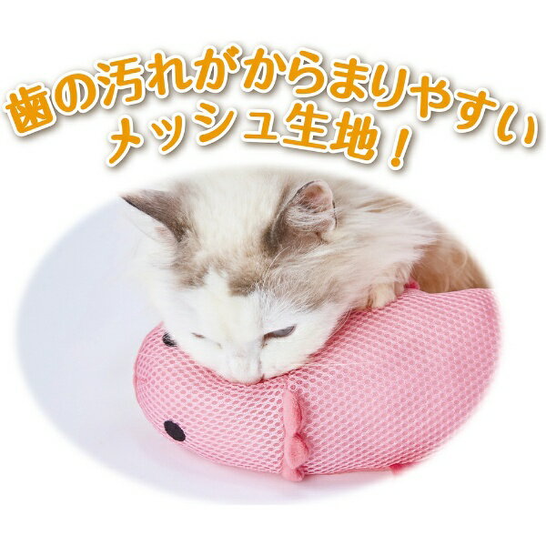 ペティオ｜Petio Add.Mate（アドメイト）猫用おもちゃ ながーいけりぐるみデンタル 歯みがき ウーパールーパー