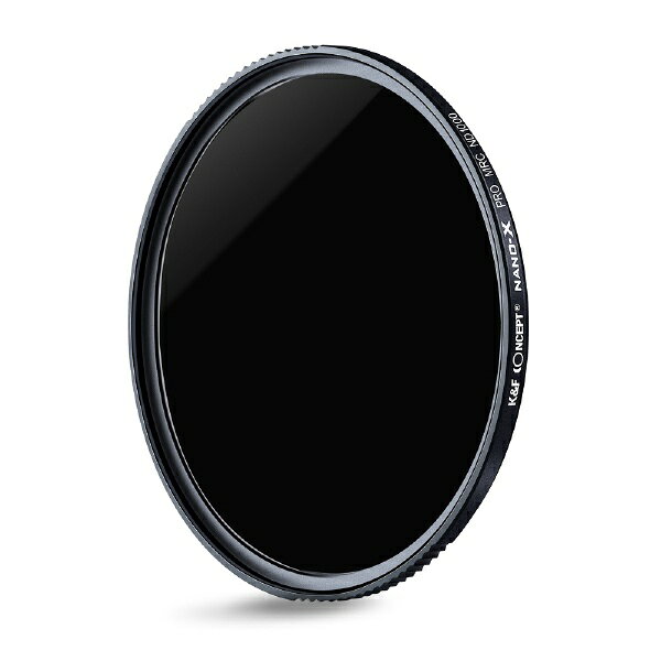 Nano-X ND1000フィルターは、光量1/1000に減光できる色再現力に優れたフィルターです。減光することで絞りやシャッター速度の選択の幅を拡げ、より理想的な表現ができます。風景写真や動画撮影時、長時間露出撮影にも最適。■高品質光学ガラスと優れた操作性ガラス両面に精密研磨を施し平面性と透過性を高め、光の透過率を最高レベルにひきあげました。枠は密閉性の高い金属製、緩みやレンズからの落下を防ぎます。ケラレにくい薄枠設計で、軽量かつ耐久性に優れたフィルターです。■マルチ・レジスタント・コーティング（MRC）採用MRC（マルチ・レジスタント・コーティング）技術により、撥水／防汚・耐久性に優れ、野外の過酷な撮影にも対応します。両面にマルチコーティングとMRCコーティングを施すことで、鮮明な色合いの撮影を可能にする一方、イメージセンサーの投影現象による「ゴースト現象」を抑えます。 【仕様】枠：マグナリウム金属ガラス：ドイツSCHOTT社製光学ガラスコーティング：MRCナノコーティング