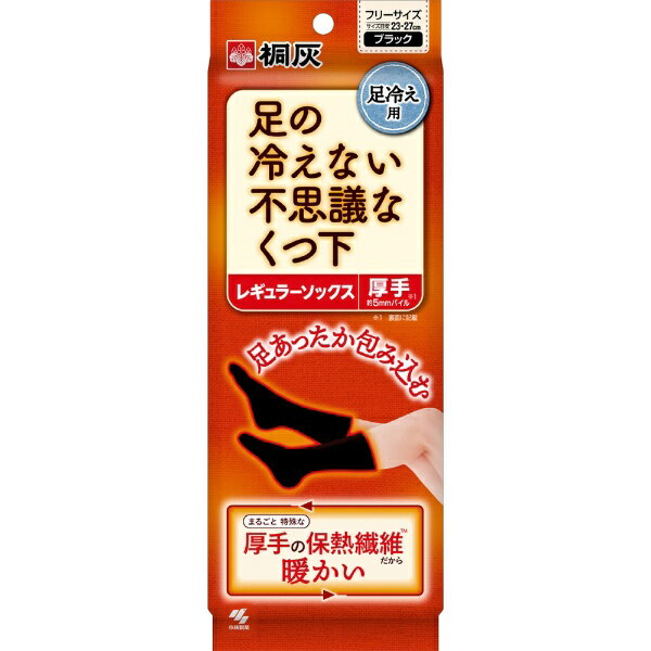 小林製薬｜Kobayashi 【数量限定】不思議なくつ下レギュラー厚手 黒フリー