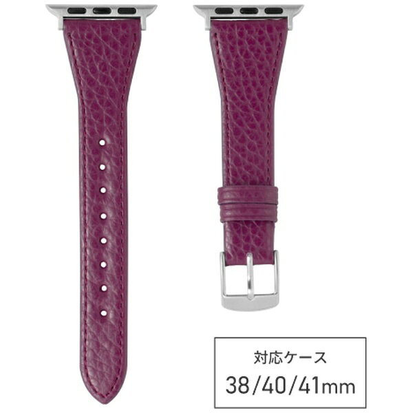バンビ｜BAMBI Apple Watch（アップルウォッチ）対応バンド 本革 「アドリアレザー」 【対応ケースサイズ： 42/41/40/38mm】 パープル RWC047VU