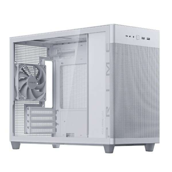 【エントリーで2倍pt(5/20まで)】 ASUS｜エイスース PCケース Micro ATX /Mini-ITX Prime AP201 Tempered Glass MicroATX Case (AP201 ASUS PRIME CASE TG WHITE EDITION) ホワイト