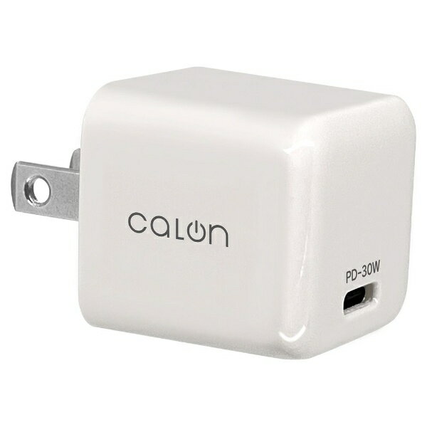 ラスタバナナ｜RastaBanana calon AC充電器 Type-Cポート PD30W calon ホワイト RACC30W01WH [1ポート /USB Power Delivery対応 /GaN(窒化ガリウム) 採用]