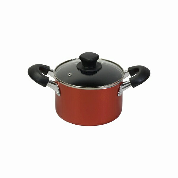 Ih/Gas Compatible - パール金属｜PEARL METAL 旨味　ふっ素加工IH対応ガラス蓋付 深型両手鍋16cm HB-6968 [IH対応]