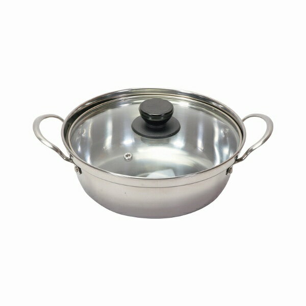 パール金属｜PEARL METAL 和楽庵　IH対応ステンレス製ガラス蓋付 卓上鍋18cm HC-0042 [IH対応]