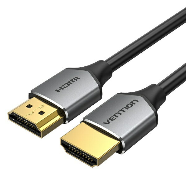 楽天楽天ビック（ビックカメラ×楽天）VENTION｜ベンション 1m HDMIケーブル グレー AL-0188 [1m /HDMI⇔HDMI /イーサネット対応]