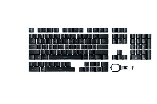 RXスイッチ用ROG PBT Doubleshot Keycap Setは、ROG RXオプティカルメカニカルスイッチ用の高品質で耐久性のあるPBT素材のキーキャップです。長寿命で優れた打鍵感を提供します。■卓越した耐久性高級感と優れた耐久性を実現する高強度PBTキーキャップ■鮮やかなイルミネーション成型キャップに施されたROGの刻印にイルミネーションが透けて見え、耐久性を最大限に高めるダブルショット成形を採用■ROG RXオプティカルメカニカルスイッチに最適従来のステムにもそのまま取り付けられる精巧なつくり■取り付けが簡単既存のキーキャップを簡単に取り外せるROGキーキャッププラ—が付属※本製品はROG RXスイッチ専用です。ROG NXスイッチ、Cherryスイッチ搭載製品にはお使いいただけません※キーキャップのみの製品となります。（キーボード本体は含まれません）