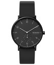 スカーゲン 腕時計（メンズ） 【エントリーで2倍pt(5/1まで)】 SKAGEN｜スカーゲン AAREN KULOR 41mm ミッドナイトシリコンウォッチ SKW6544 [並行輸入品]