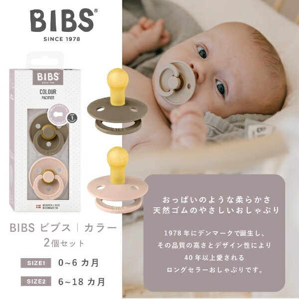 CLOVIS BABY｜クロビスベビー 天然ゴムおしゃぶり COLOUR（カラー） 2PK サイズ1 Vanilla / Iron Vanilla / Iron 2