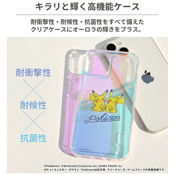HAMEE｜ハミィ ［iPhone 15専用］ポケットモンスターHIGHER ハイブリッドケース 総柄 669-965092