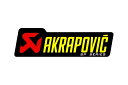 アクラポビッチ｜AKRAPOVIC 耐熱サイレンサー ステッカー 90X26.5mm NEWロゴ SPシリーズ ブラック/レッド/イエロー P-HST3ALSP