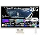 LG｜エルジー PCモニター SMART Monitor ホワイト 32SR50F-W 31.5型 /フルHD(1920×1080) /ワイド