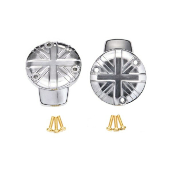 モートーン｜MOTONE CUSTOMS スロットルボディカバー ユニオンジャック T120 (16-25) Thruxton1200/R/RS (16-24) Bobber (17-25) ポリッシュ MMU008