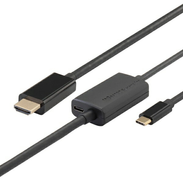 ラトックシステム｜RATOC Systems USB-C ⇔ HDMI＋USB-Cメス(給電用 USB PD対応)ケーブル 映像 /1m /4K HDR対応 RS-UCHD4K60-1M