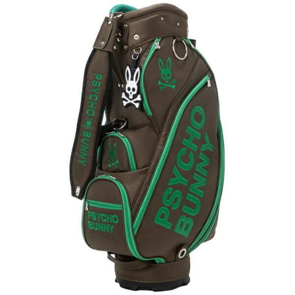 サイコバニー｜Psycho Bunny キャディバッグ BLOCK PB (9型/カーキ) PBMG3FC4