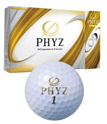 ブリヂストン PHYZ パールホワイト ＜1ダース12球＞2019年モデル BRIDGESTONE GOLF パールホワイト P9GX [12球（1ダース） /ディスタンス系]【返品交換不可】