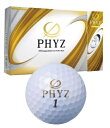 ブリヂストン PHYZ パールホワイト ＜1ダース12球＞2019年モデル BRIDGESTONE GOLF パールホワイト P9GX [12球（1ダース） /ディスタンス系]【返品交換不可】