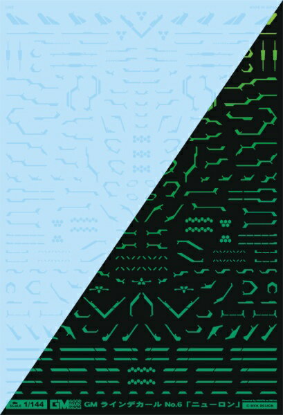 MYKデザイン｜MYK DESIGN GM ラインデカール No.6NRクリア&ネオンジュエルグリーン