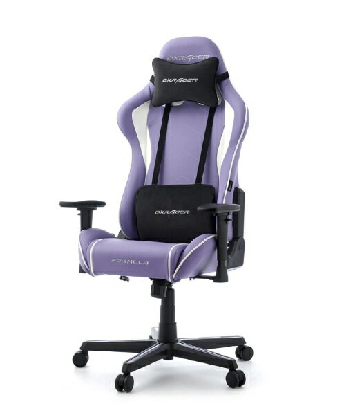 DXRacer｜デラックスレーサー ゲーミングチェア W720xD720xH1230〜1310mm FORMULA DXZ V2 PASTELシリーズ DXZ-VLW V2 パステル バイオレット