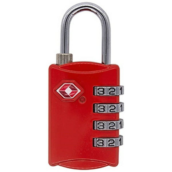 Royal Monster｜ロイヤルモンスター トラベルダイヤルロック TSA認証南京錠 レッド RM-8416KEY-RD