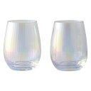 M-mode プリズム パール グラス 約420ml ペアセット (2個入り)