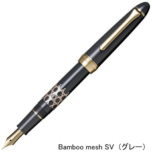 セーラー万年筆｜THE SAILOR PEN Classic Ko 文房蒔絵 万年筆 Bamboo mesh SV 細字(F) グレー 10-3546-221