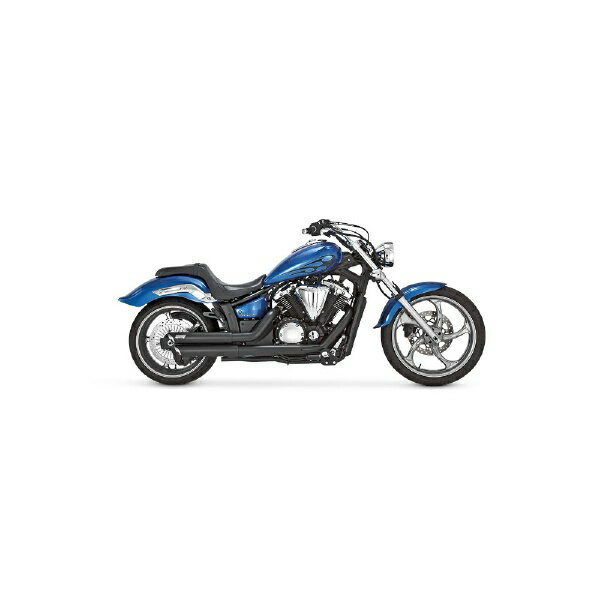 バンスアンドハインズ｜VANCE&HINES TwinSlash Staggered ツインスラッシュスタッガード ブラック マフラー STRYKER 11-15 48501