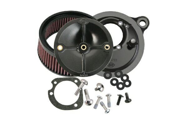 【エントリーで最大全額ポイント還元｜4/5まで】 エスアンドエスサイクル｜S&S Cycle Inc ステルス エアクリーナーキット カバーなし ツインカム（ケーブル2本引） 99-17 170-0060