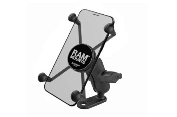 ラムマウント｜RAM MOUNTS Xグリップ（M）＆11mm穴ミラーフレームベースセット（ショートアーム） 1インチボール RAM-PL5 RAM-PL5(2.0)