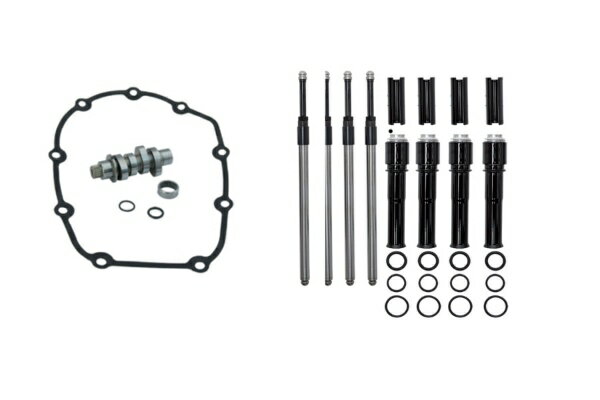 エスアンドエスサイクル｜S&S Cycle Inc 465Cカム+G.BLK プッシュロッドセット M8 17-21 465C-CAM-BLK-SET