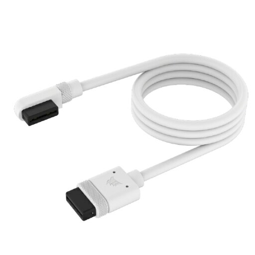 CORSAIR|コルセア iCUE LINK用 Slim Cable 600mm ストレート/スリム90°(L字) ホワイト CL-9011130-WW CORSAIR|コルセア iCUE LINK用 Slim Cable 600mm ストレート/スリム90°(L字) ホワイト CL-9011130-WW