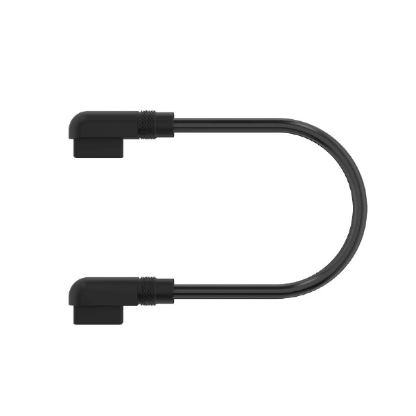 楽天ビック(ビックカメラ×楽天)のCORSAIR｜コルセア iCUE LINK用 Slim Cable 135mmx2本 スリム90°（L字）/スリム90°（L字） ブラック CL-9011133-WW｜アングル2