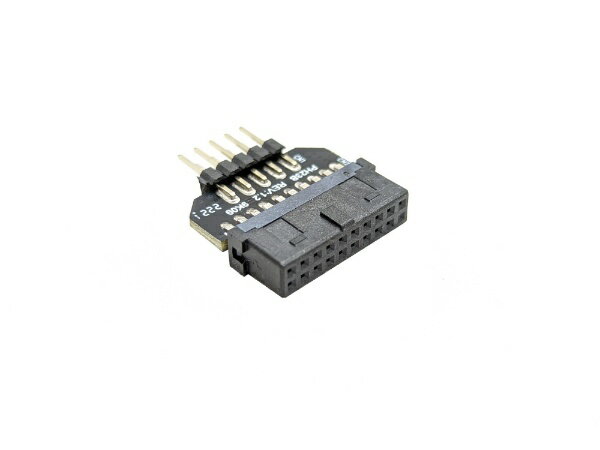 AREA｜エアリア 内部USB変換アダプタ [USB3.0 19ピン → USB2.0 9ピン] 三茶オーバーパス ブラック AR-UP19UP9