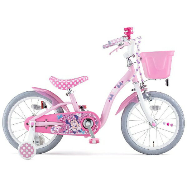 【エントリーで2倍pt 6/1まで 】 アイデス｜ides 16型 子供用自転車 ミニーマウス・ポルカドット S 16 Minnie Mouse Polka Dot S 16 ポルカドット/シングルシフト 【キャンセル・返品不可】 【…