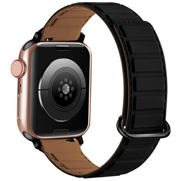 GAACAL|ガーカル Apple Watch(アップルウォッチ)Series 1〜9/SE1〜2/Ultra1〜2 42/44/45/49mm マグネット式シリコンバンド GAACAL(ガーカル) ブラック W00485BKB