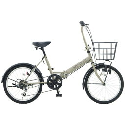 アサヒサイクル｜Asahi Cycle 折りたたみ自転車 ジオクロス ミニ グレージュ GCM06B [外装6段 /20インチ]2024年モデル【キャンセル・返品不可】 【代金引換配送不可】