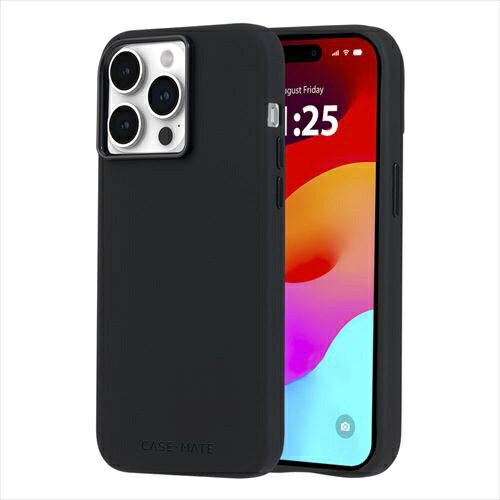 CASEMATE｜ケースメート Case-Mate　iPhone 15 Pro Max対応　Silicone - Black　カラー： ブラック Black CM051656