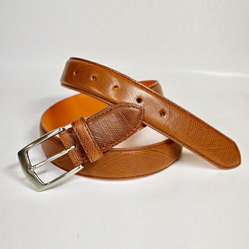 長沢ベルト工業|Nagasawa Belt 寛ぎリラックスレザーシリーズ イタリアンオイルレザーベルト(フリーサイズ:90cm〜100cm/キャメル)KR002-CM【返品交換不可】