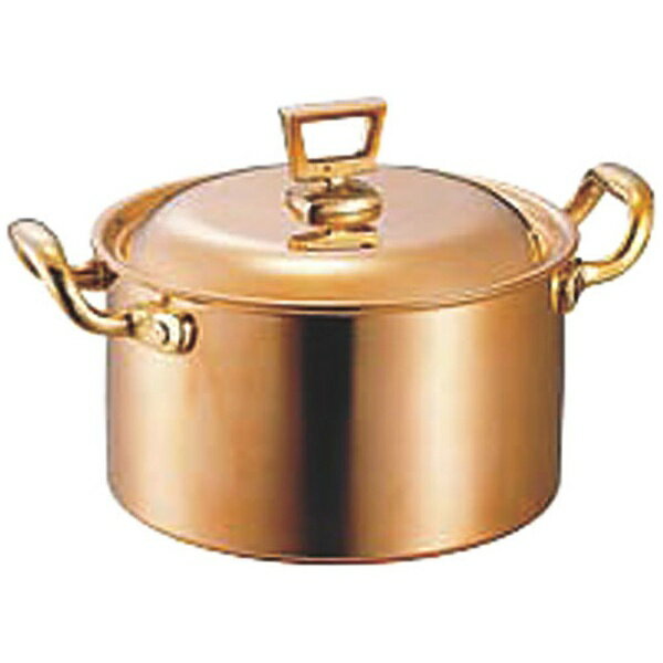 カンダ｜Kanda 銅両手鍋 深型 蓋付 21cm