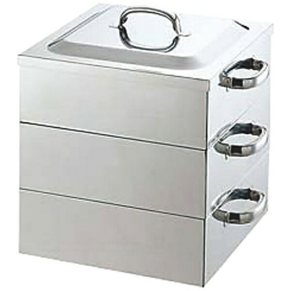 カンダ｜Kanda PE 18-8業務用角蒸器 2段 33cm