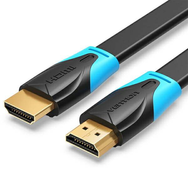 VENTION｜ベンション 0.75m HDMIケーブル フラットタイプ VA-0737 [0.75m /HDMI⇔HDMI /イーサネット対応]