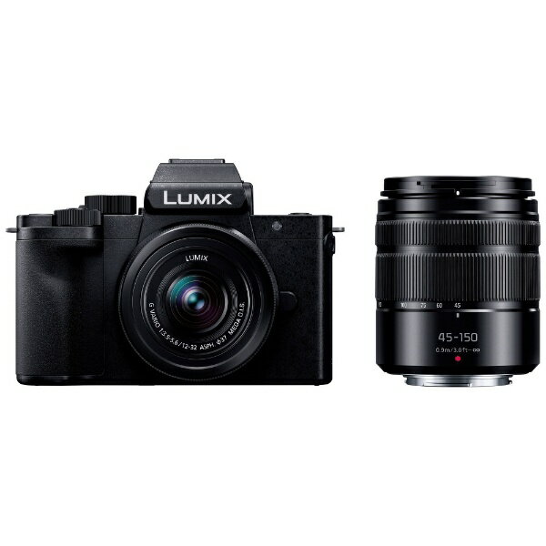 パナソニック｜Panasonic LUMIX G100D Wキット ミラーレス一眼カメラ ブラック DC-G100DW-K 